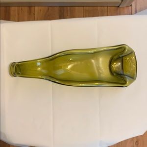 Handmade Dead Leaf Green Wine Bottle Spoon Rest